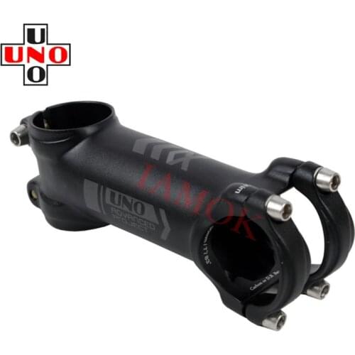 UNO AS025 Road Bicycle Matte Black Stem 7/17 Degree 60-130mm Iamok Bike Parts 31.8x28.6mm Stems
