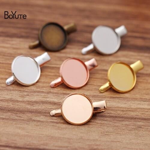 BoYuTe (20 Pieces/Lot) Fit 18MM Cabochon Hair Clip Blank Tray Base Vintage Diy Hand Made Hair Accessories Wholesale