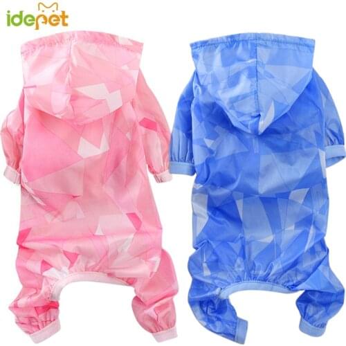 Small Dog Raincoat For dogs Sun-proof Clothing Summer Sun Protection Hoodie Small Dog Clothes For Medium Pets Puppy Cat Clothing