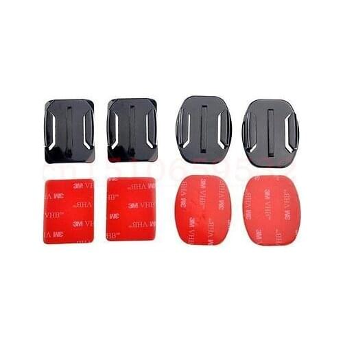 2 Flat Mounts and 2 Curved Adhesive Mounts With 3M Adhesive Pads For Gopro HD Hero 3+/3 SJ4000 WIFI/other Sport Camera