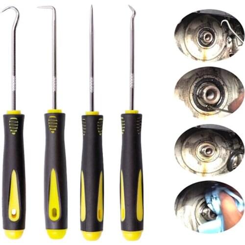 4Pcs/set Car Pick and Hook Oil Seal ORing Seal Screwdrivers Set Car Vehicle Oil Craft Hand Tools