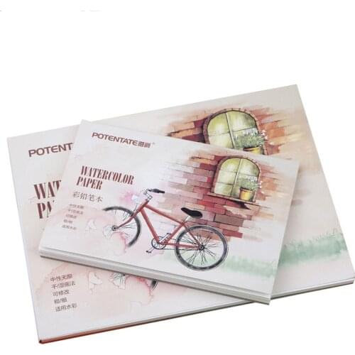 A6 A5 12 Pages Watercolor Painting Paper Water Color Pencil Watercolor Paper Gouache Painting Paper Art Supplies