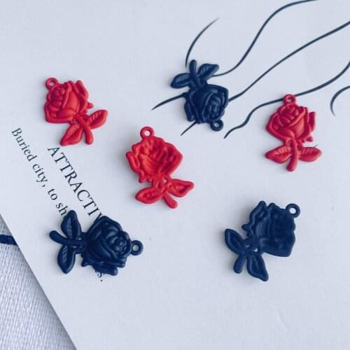 DIY jewelry accessories wholesale Korean version of jewelry accessories drip earrings flower pendant accessories materials