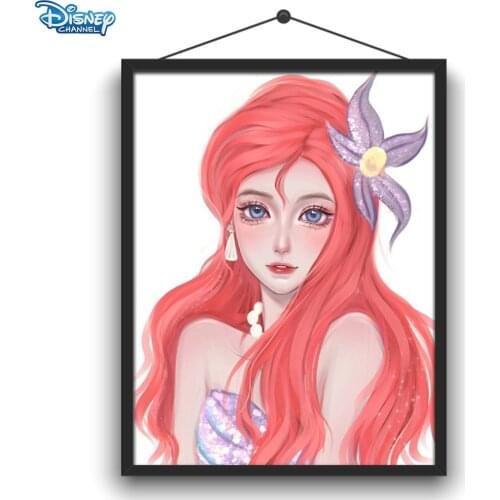 Disney 5D DIY Diamond Painting Princess Dreamy Cute Illustration Full Circle Diamond Embroidery Handmade Crafts Ornaments