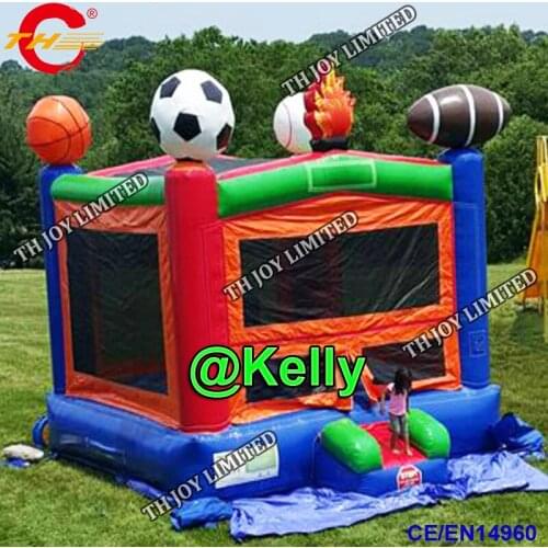 Free door shipping 4x4m commercial inflatable bouncer castle for sale, inflatable bouncy house for kids, inflatable bounce house