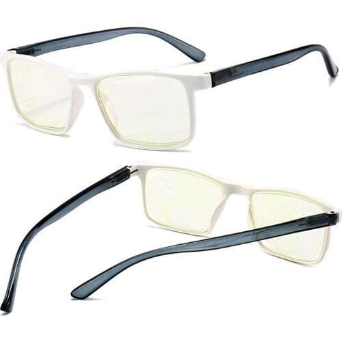 CLARA VIDA 2Pieces!! Anti - Blue Light Comfortable Reading Glasses Fashion Squared Ultralight Men Women+1.0 +1.5 +2.0 To +4.0