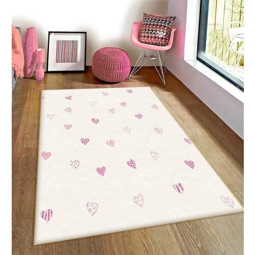 Bicycle Flower Nostalgia Birds pattern Kids Room Rug Play Mats Rug Crawling Mat