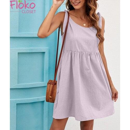 FlokoCloset Summer Cotton Dresses