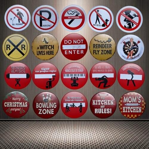 [ Kelly66 ] Metal Signs Pub Art House Wall Painting Craft 30CM A26-1