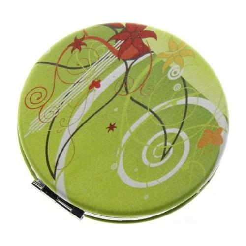 7cm Round Double Sided Stainless Steel Espelho De Mao Espejo De Mano Portable Folding Antique Hand Mirror