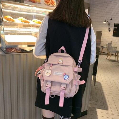 Small Womens Backpack Girls School Bag Waterproof Nylon Fashion Japanese Casual Young Girls Bag Female Mini New