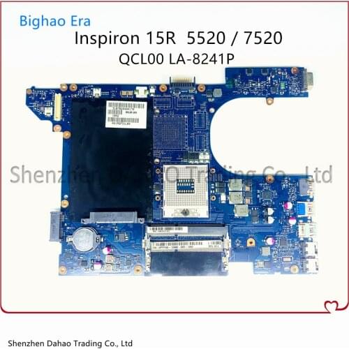 For DELL Inspiron 15R 5520 7520 Laptop Motherboard QCL00 LA-8241P Mainboard CN-0N35X3 0N35X3 SLJ8C DDR3 100% Fully Tested