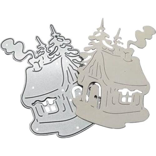 Christmas Style House Embossing Metal Cutting Die Cut Die Mold House Decoration Scrapbook Paper Photo Cards Craft Knife Mould