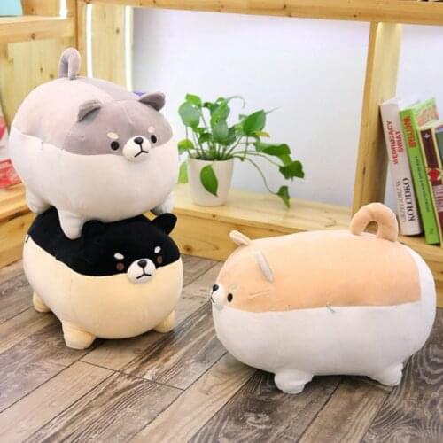 50CM Cute Fat Shiba Inu Dog Stuffed & Plush Doll Anime Kids Toy Action Figure Kawaii Soft Animal Corgi Chai Pillow Birthday Gift