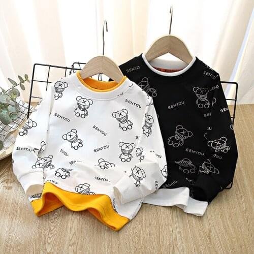 Autumn Full Print Robot Sweatshirts Boys Clothes Long Sleeve Pullovers Teenagers Moletom feminino Cotton Kids Girls Clothing