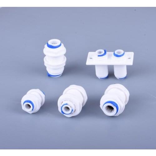 Bulkhead straight connection series Family drinking water filter attachment RO filter reverse osmosis system