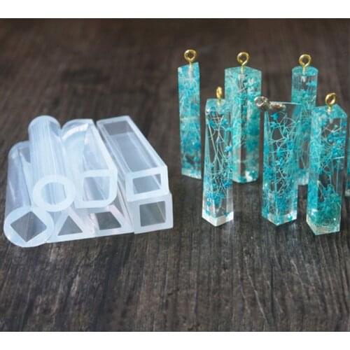 1PC Pendant Fashion Silicone Mould Transparent UV Resin Liquid Silicone Combination Molds for DIY Making Finding Accessories