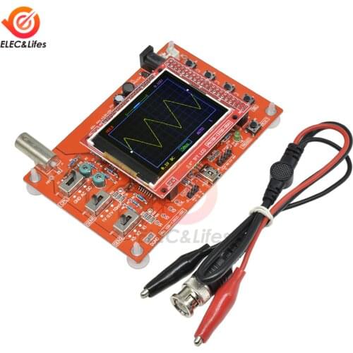 Fully Assembled 2.4" TFT LCD Digital Oscilloscope Kits 12Bit Open Source ARM Oscilloscope with Probe Alligator Test Clip