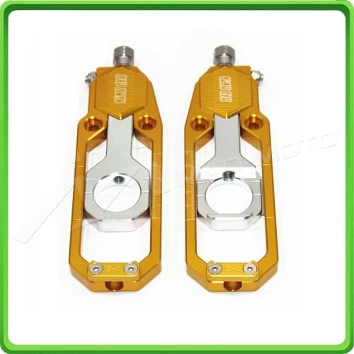Motorcycle Chain Tensioner Adjuster fit for SUZUKI GSXR600 GSXR750 GSX-R GSXR 600 / 750 2006 2007 2008 2009 2010 Gold & Silver