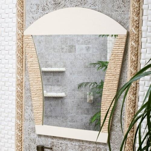 Luxury man-made stone carving frames. European art of the basin that wash a face. Mercury mirrors that defend bath