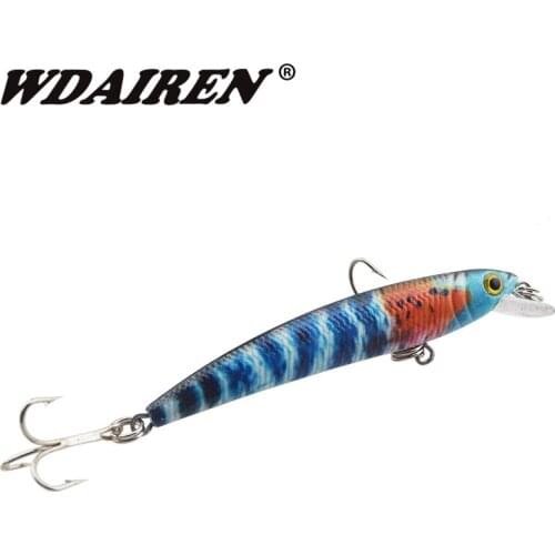 1Pcs 7.5cm 4.6g Minnow Fishing Lure Artificial Laser Hard hooks Crank wobblers pesca Fishing tackle Crankbait WD-386