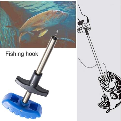 Harpon Gun Fishing Hook Remover Lure Lightweight Portable Diving Spear Fishing Gun Detacher Aluminum Tube Hook Extractor