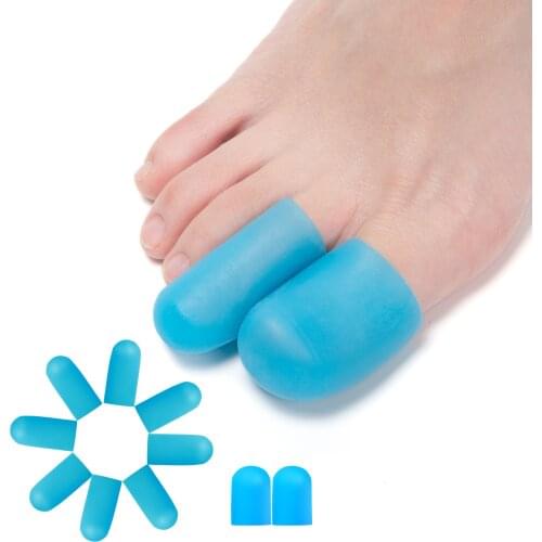 2pcs Finger Toe Protector Silicone Gel Cover Cap Pain Relief Preventing Blisters Corns Nail Tools Foot Care Toe Separators