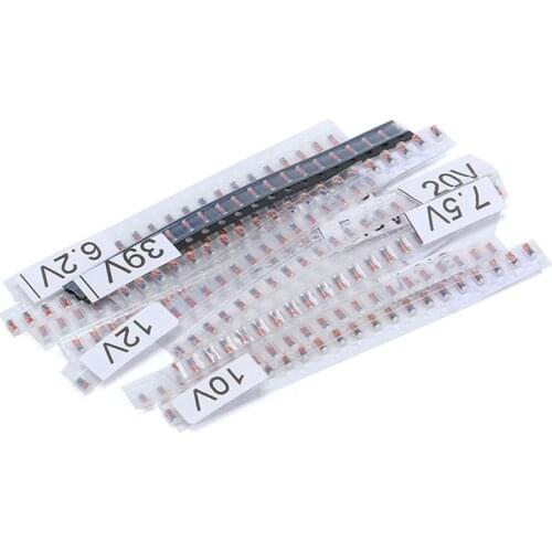 280Pcs ZMM SMD Regulator Zener Diode Package 3V-39V LL34 1206 14 Kinds*20 Pcs