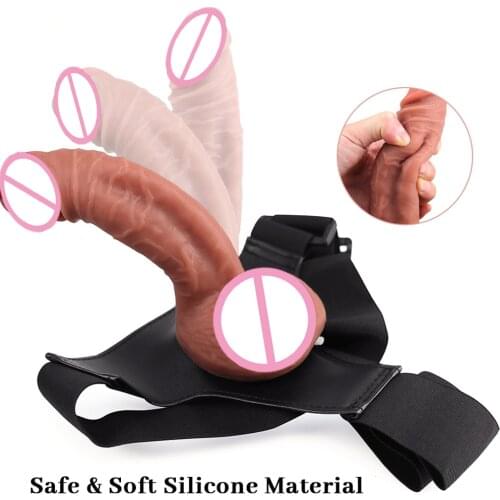 Strapon Realistic Dildo Silicone Fake Penis Pants For Lesbian Anal Dildo For Men Couples Butt Plug Gay Adult Game Sex Products