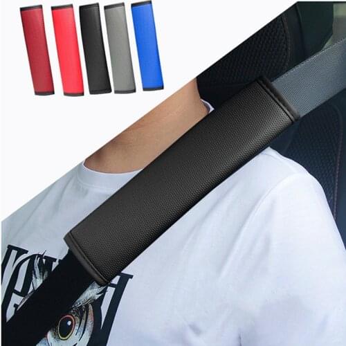 Universal Child Leather Safety Belt Car Safety Seat Belt Shoulder Strap Pads Cover Auto For Cars Shoulder Protection