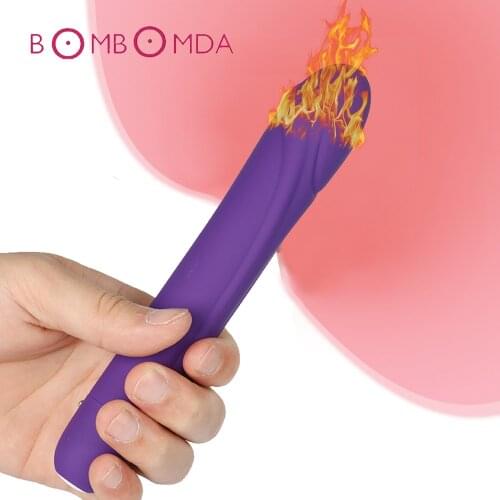 Heating Dildo Vibrator For Women Magic Wand Adult Sex Product Clitoris Stimulator G-spot Sex Toys for Women Masturbator AV Stick