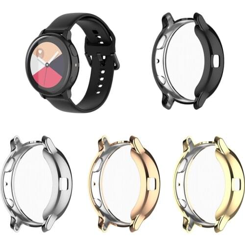 TPU Protective Case Shell Housing Cover Electroplating Watch Cover for Samsung Galaxy Watch Active2 40mm SM-R830 Accessories