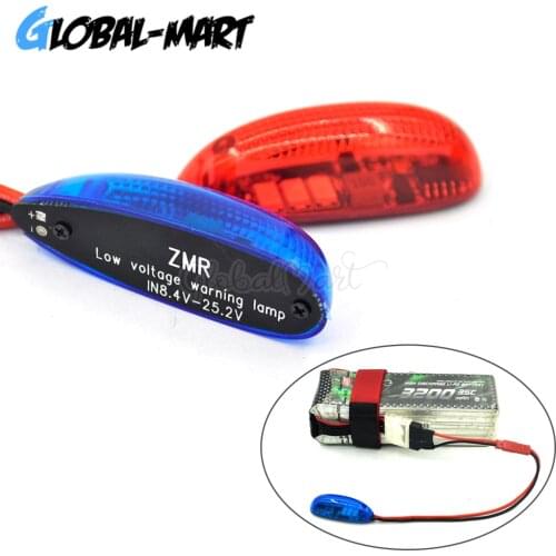 ZMR Low Voltage Warning Navigation Light Lamp Led Lithium battery Low Pressure Buzzer Alarm for RC fixed-wing aircraft Car boat
