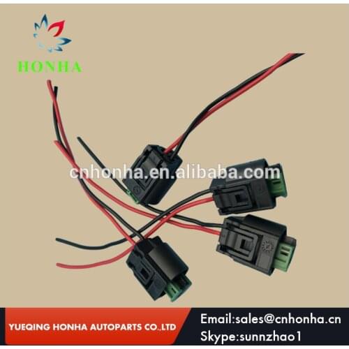 1-967644-1 2 pin female waterproof connector used engine wiring harness with 15cm 20AWG wire