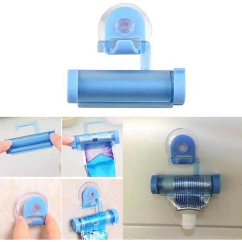 1 Pcs 5 Color Rolling Squeezer Toothpaste Dispenser Tube Sucker Holder Dental Cream Bathroom Manual Syringe Dispenser