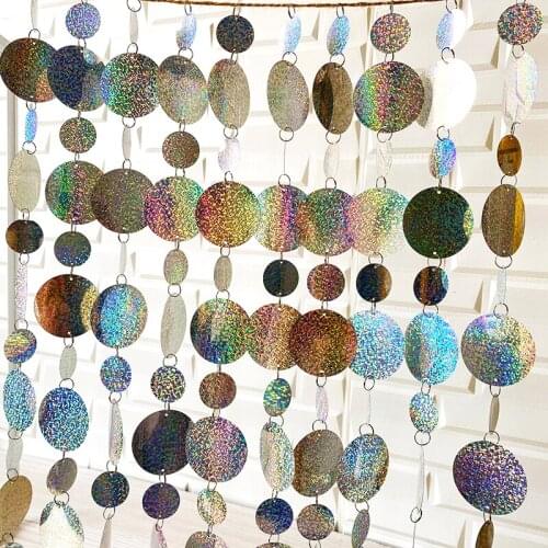 10M PVC Gold Silver Sequins Curtain Glitter Decoration Wedding Decoration Festive Supplies Stage Christmas Background Curtains