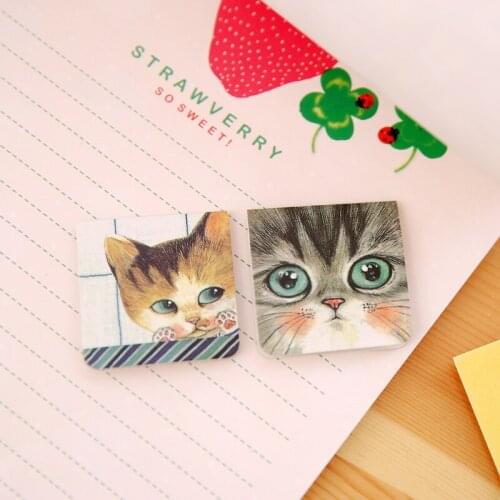 4 set/Lot Kawaii cat familly magnetic bookmark Fresh kids gifts Cartoon Stationery Office accessories School supplies FC115