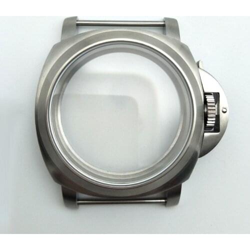 44mm Stainless Steel Silver Case for ETA 6497/6498 with PAM for Seagull ST3600/ST3620 Movement Watch Case Polished Case