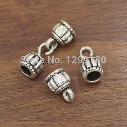 50sets/lot Antique Silver Fold Over Lobster Clasp For Necklace Bracelet Chain DIY Jewelry Accessory Parts 30x10mm Hole:6mm K2153