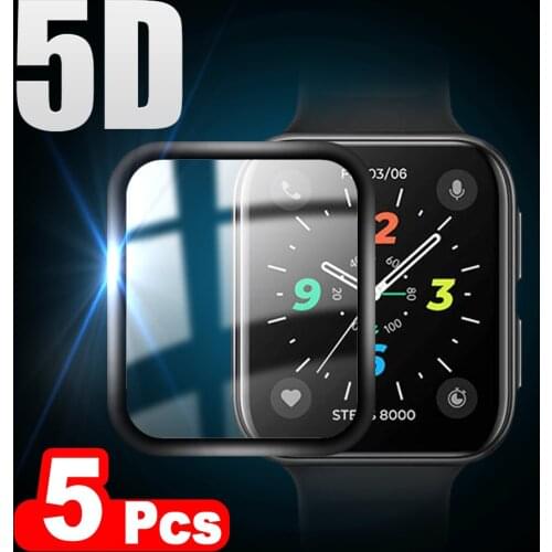 5D Soft Glass Protective Film For OPPO Watch 2 42 46 mm Full Curved Cover Screen Protector for OPPO Watch Smartwatch Accessories