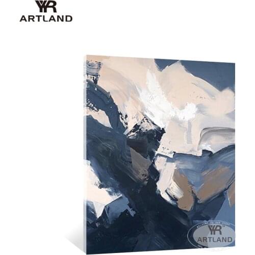 Large sizes simple style Handmade oil painting on canvas abstract wave landscape wall art picture poster for living room bedroom