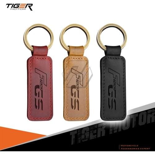 Motorcycle Cowhide Keychain Key Ring Case for BMW Motorrad F700GS F700 GS