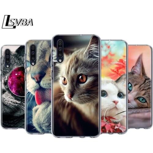 Cute Cat Fashion For Samsung Galaxy A90 A80 A70 A60 A50 A40 A30 A32 A52 A72 A02S A2 A20S A20E A10S A10E A10 Phone Case