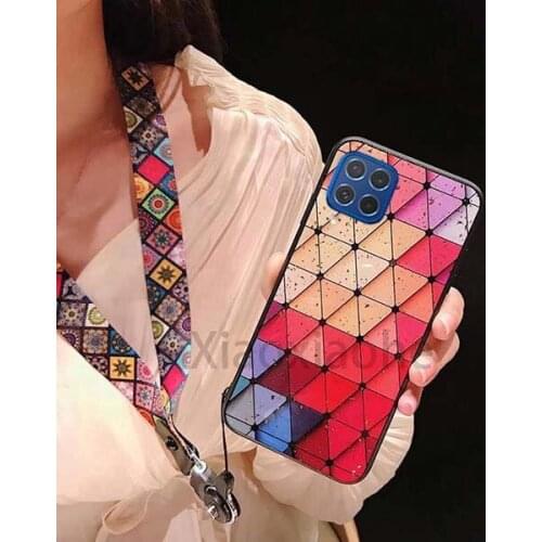 Phone case For Samsung Galaxy M62 F62 Diamond TPU Bling Full Protect cover Samsung M62 F62 With Strap