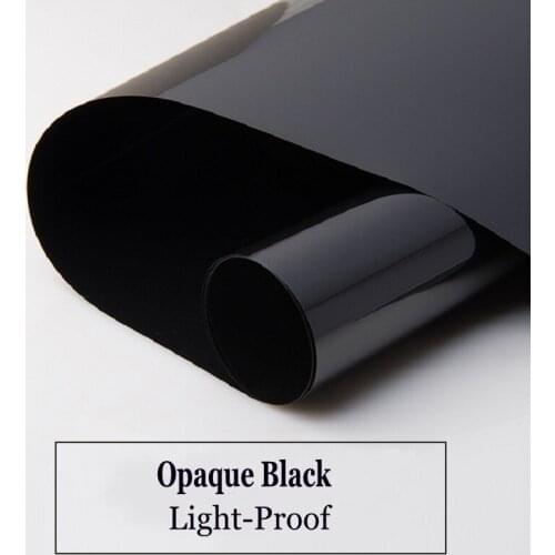 Black Sunscreen Glass Film Self-Adhesive Vinyl Light-Blocking Decals UV-Prevention Privacy Protection Drop-Shipping Window Cover