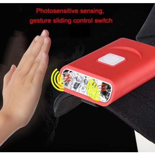 COB LED Cap Light Finger Sensor Hat Headlight Headlamp Head Flashlight
