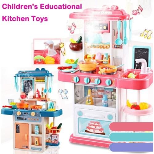 Childrens educational toys Water out kitchen toys Dining Table with food Accessories Cooking educational toys for kids