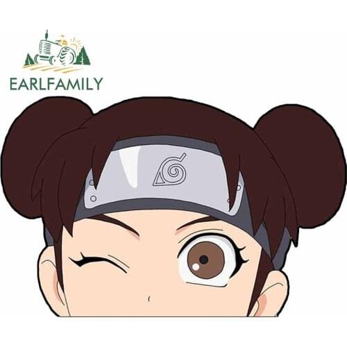 EARLFAMILY 13cm x 8.4cm for Peeker Ninja Tenten Car Stickers Waterproof Car Accessories Motorcycle Windshield Decals