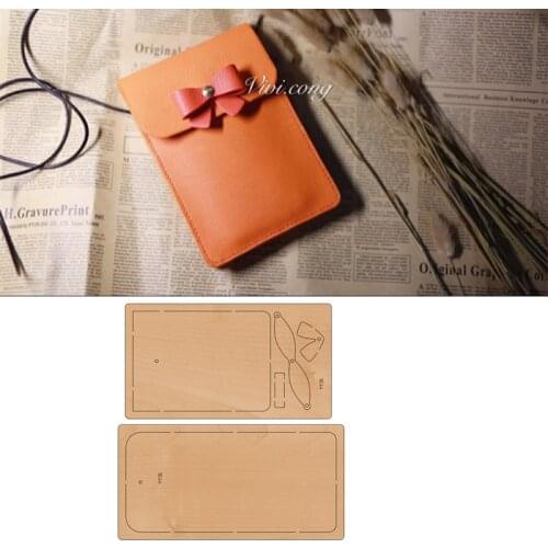 Bow knot mobile phone bag cutting knife mold Wood Mold YY31 Is Compatible with Most Manual Die Cut