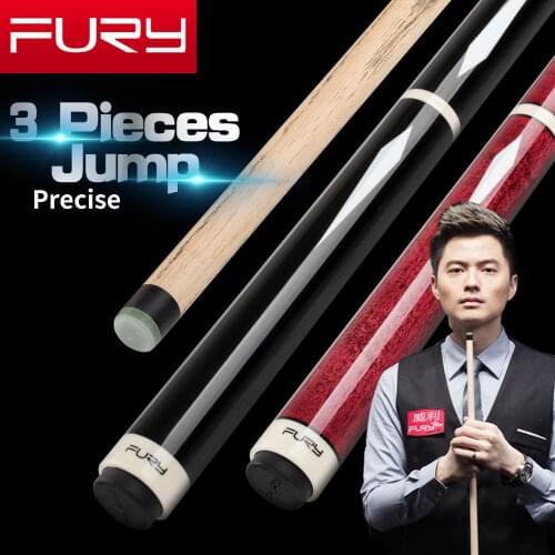 Fury JPS-1/2 Billiard 3 Pieces Jump Cue Stick 13.8mmTip Ash/Maple Shaft Quick Joint Billard Cue Professional Billar Jump Cue Kit